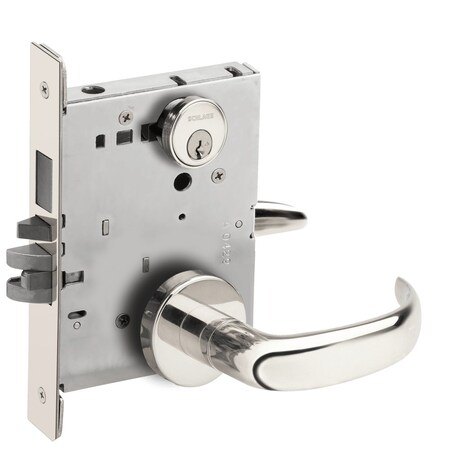 Schlage Storeroom Mortise Lock with Deadbolt, 17A Design, Bright Chrome L9480P 17A 625
